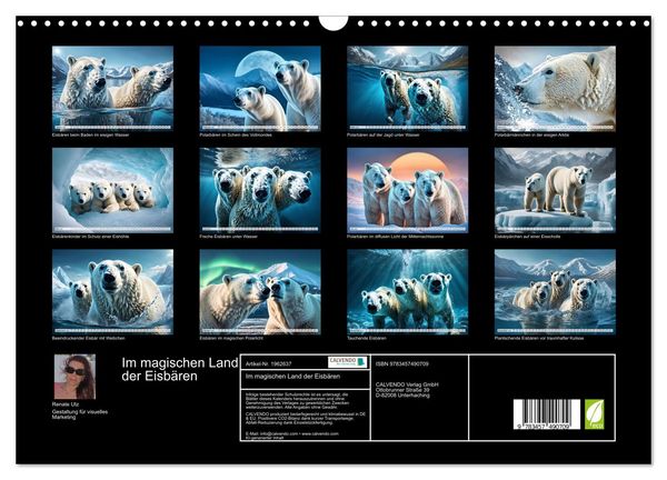 Produktbild: Im magischen Land der Eisb&auml;ren (Wandkalender 2026 DIN A3 quer), CALVENDO Monatskalender