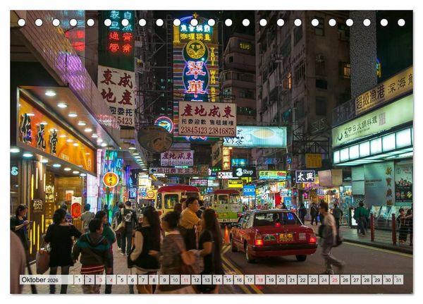 Produktbild: Big City Lights - Metropolen im Lichterglanz (Tischkalender 2026 DIN A5 quer), CALVENDO Monatskalender