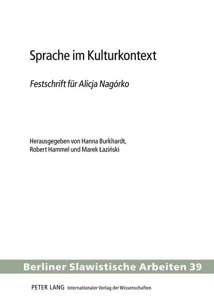 Produktbild: Sprache im Kulturkontext