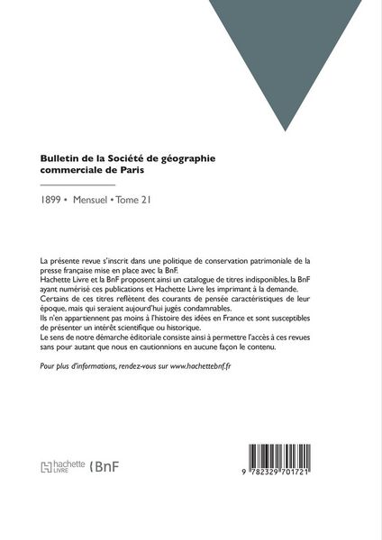 Produktbild: Bulletin de la Soci&eacute;t&eacute; de g&eacute;ographie commerciale de Paris