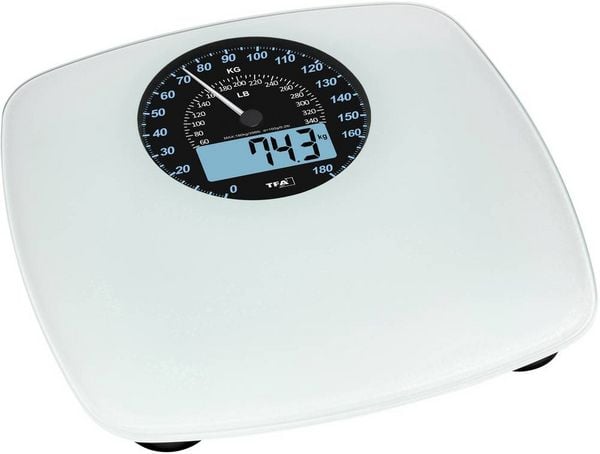 Produktbild: TFA Dostmann SWING Personenwaage 50.1003.02 digital W&auml;gebereich (max.)=180kg Wei&szlig;