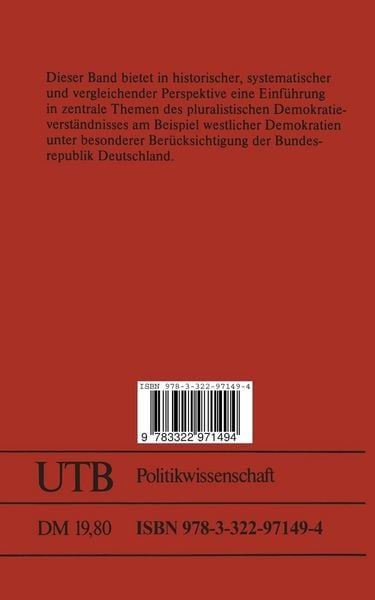 Produktbild: Pluralistische Demokratie