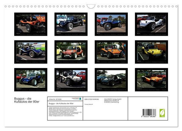 Produktbild: Buggys - die Kultautos der 80er (Wandkalender 2026 DIN A3 quer), CALVENDO Monatskalender