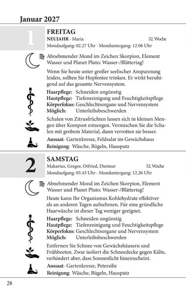 Produktbild: Mondkalender 2027