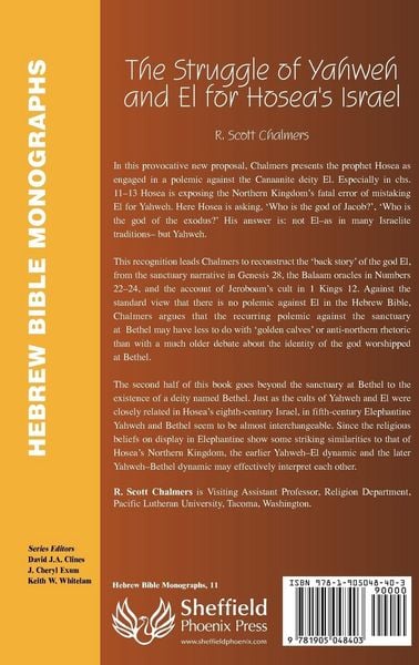 Produktbild: The Struggle of Yahweh and El for Hosea's Israel