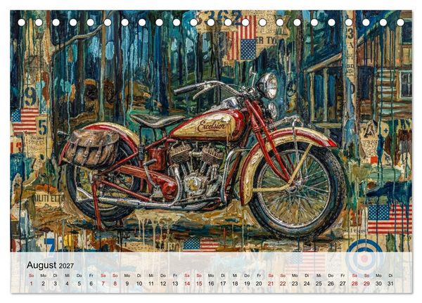 Produktbild: Kult-Motorr&auml;der der USA (Tischkalender 2027 DIN A5 quer), CALVENDO Monatskalender