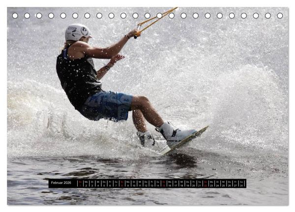 Produktbild: Wakeboarding (Tischkalender 2026 DIN A5 quer), CALVENDO Monatskalender