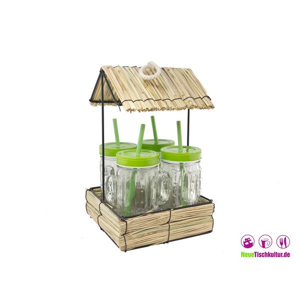 Produktbild: neuetischkultur H&uuml;tte m/4 trinkbecher Cactus H&uuml;tte m/4 trinkbecher Cactus
