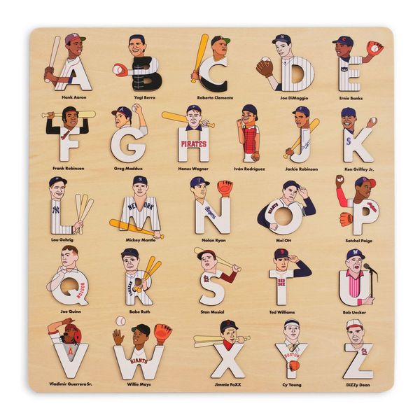Produktbild: Baseball Legends Wooden Alphabet Puzzle