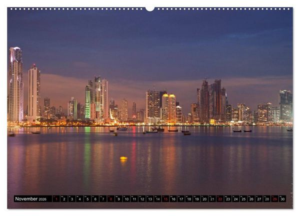 Produktbild: Panama Stadt (hochwertiger Premium Wandkalender 2026 DIN A2 quer), Kunstdruck in Hochglanz