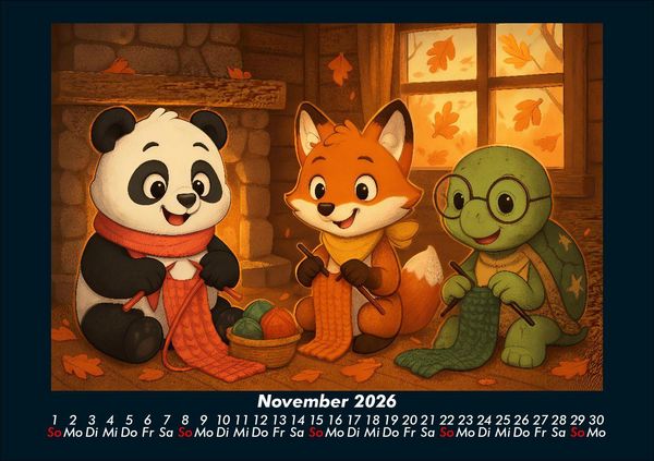 Produktbild: Pippin, Finn & Taz - Freunde im Zauberwald 2026 Fotokalender DIN A5