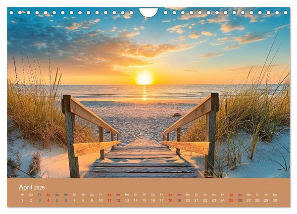 Produktbild: Ausblick aufs Meer - traumhafte Momente (Wandkalender 2026 DIN A4 quer), CALVENDO Monatskalender