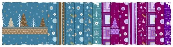 Produktbild: URSUS Spezialpapiere Design Paper Pack Winter Magic, 30 Blatt