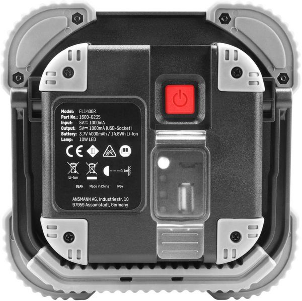 Produktbild: Ansmann 1600-0235 FL1400R LED Arbeitsleuchte akkubetrieben 10 W 1400 lm