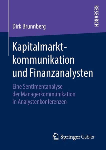 Produktbild: Kapitalmarktkommunikation und Finanzanalysten