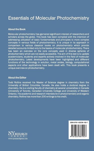 Produktbild: Essentials of Molecular Photochemistry