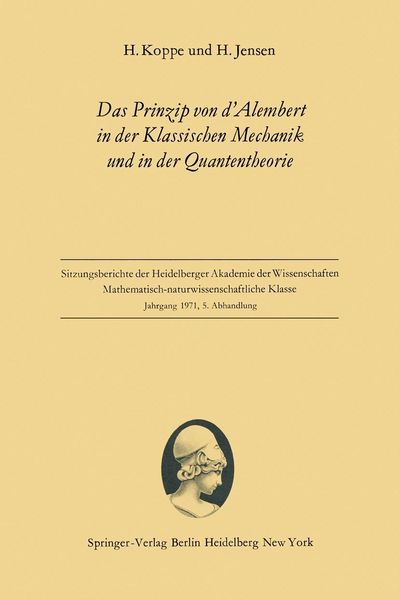 Produktbild: Das Prinzip von d'Alembert in der Klassischen Mechanik und in der Quantentheorie