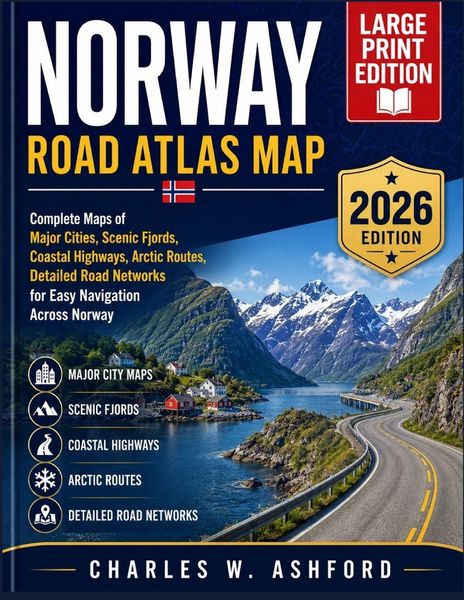 Produktbild: Norway Road Atlas Map