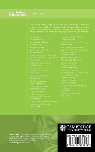 Produktbild: The Cambridge Companion to Kazuo Ishiguro