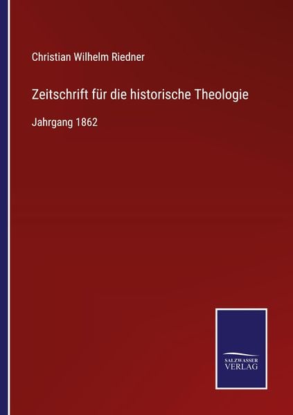 Produktbild: Zeitschrift f&uuml;r die historische Theologie
