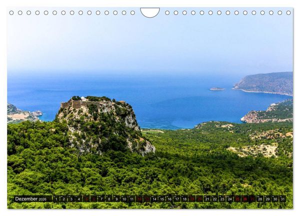 Produktbild: Idyllisches Rhodos (Wandkalender 2026 DIN A4 quer), CALVENDO Monatskalender