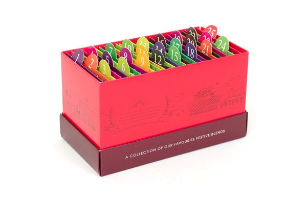 Produktbild: ETS - Tee Adventskalender "Christmas Countdown" rot, BIO, 25 Teebeutel