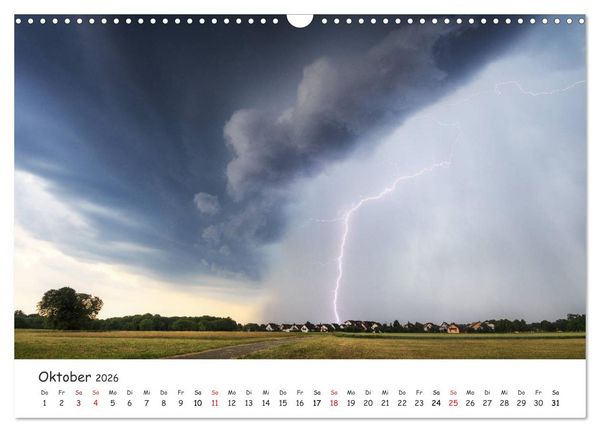 Produktbild: Gewitterwelten (Wandkalender 2026 DIN A3 quer), CALVENDO Monatskalender