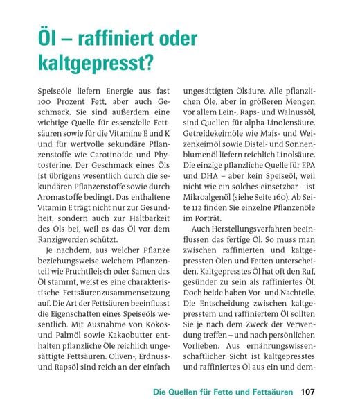Produktbild: Fette und Fetts&auml;uren