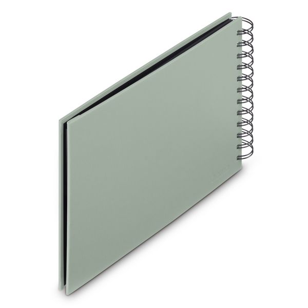 Produktbild: hama Spiral Album Fine Art salbei 24x17cm 50 schwarze Seiten