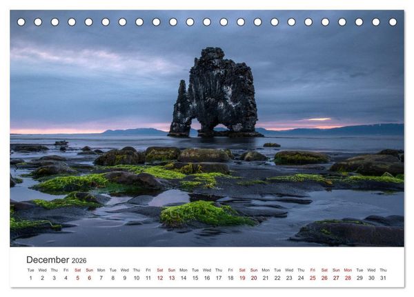 Produktbild: Summer in Iceland (Desk Calendar 2026 DIN A5 landscape), CALVENDO 12 Month DeskCalendar