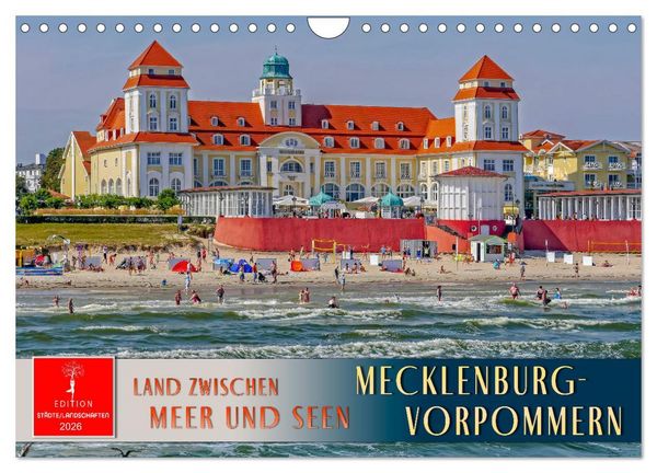 Mecklenburg-Vorpommern - Land zwischen Meer und Seen (Wandkalender 2026 DIN A4 quer), CALVENDO Monatskalender