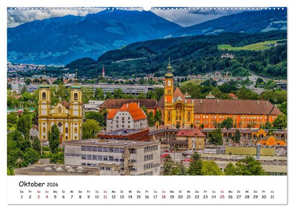 Produktbild: Gr&uuml;&szlig;e aus Innsbruck (Wandkalender 2026 DIN A2 quer), CALVENDO Monatskalender