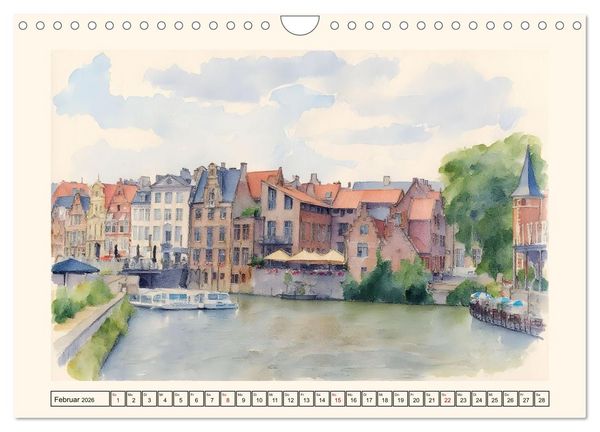 Produktbild: Belgien - absolut sehenswert (Wandkalender 2026 DIN A4 quer), CALVENDO Monatskalender