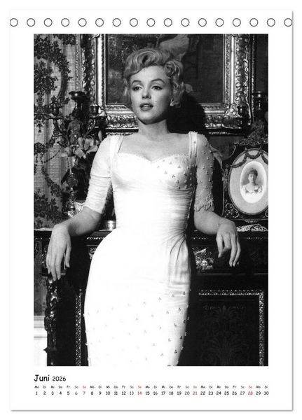 Produktbild: Marilyn Monroe. Weltstar und Sexsymbol (Tischkalender 2026 DIN A5 hoch), CALVENDO Monatskalender