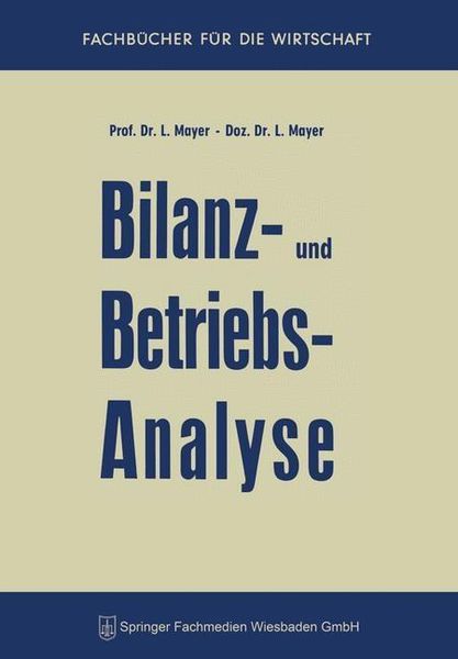 Produktbild: Bilanz- und Betriebsanalyse
