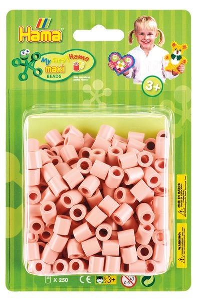 Hama 8526 - Bügelperlen maxi, rosa, 250 Stück