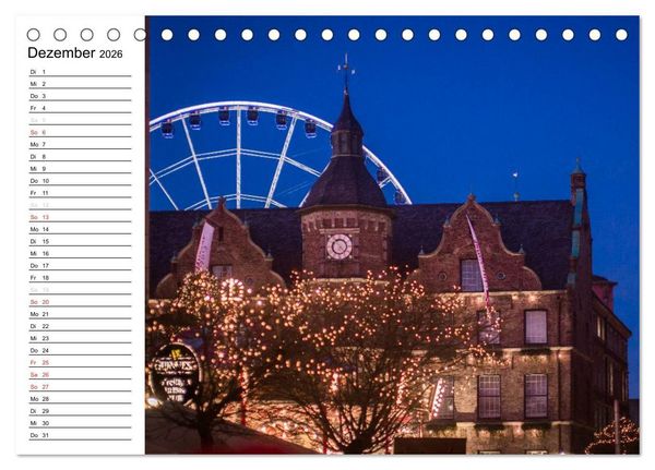 Produktbild: D&uuml;sseldorf - Impressionen (Tischkalender 2026 DIN A5 quer), CALVENDO Monatskalender
