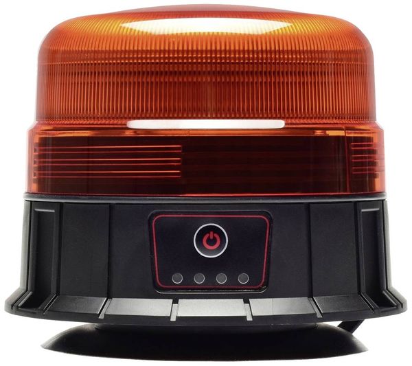 Produktbild: Berger & Schr&ouml;ter Rundumleuchte SM811HP-BR 12 V, 24 V akkubetrieben Saugnapf, Magnet-Befestigung, Schraubmontage Orange