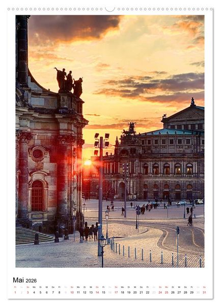 Produktbild: Bilder aus Dresden (Wandkalender 2026 DIN A2 hoch), CALVENDO Monatskalender