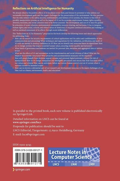 Produktbild: Reflections on Artificial Intelligence for Humanity