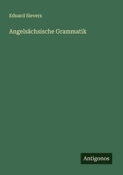 Produktbild: Angels&auml;chsische Grammatik