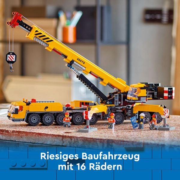 Produktbild: LEGO City Mobiler Baukran, kreatives Bauspielzeug für Kinder 60409
