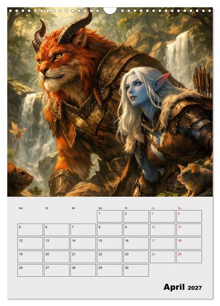 Produktbild: Mythische Gef&auml;hrten (Wandkalender 2027 DIN A3 hoch), CALVENDO Monatskalender