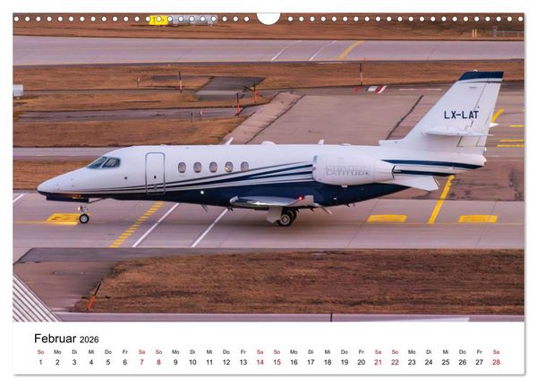 Produktbild: Die Welt der Privatjets (Wandkalender 2026 DIN A3 quer), CALVENDO Monatskalender