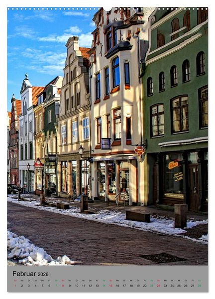 Produktbild: Wismar - Stadtspaziergang (Wandkalender 2026 DIN A2 hoch), CALVENDO Monatskalender