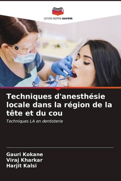 Produktbild: Techniques d'anesth&eacute;sie locale dans la r&eacute;gion de la t&ecirc;te et du cou