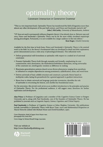 Produktbild: Optimality Theory
