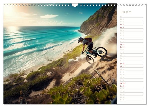 Produktbild: Mit dem Mountainbike durch die Welt (Wandkalender 2026 DIN A3 quer), CALVENDO Monatskalender