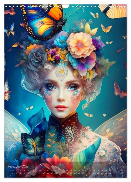 Produktbild: Mystische Frauen - G&ouml;ttinnen der Metamorphose (Wandkalender 2026 DIN A3 hoch), CALVENDO Monatskalender