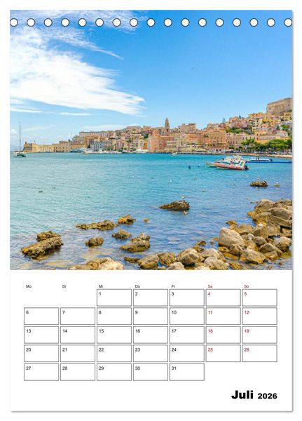 Produktbild: Gaeta Italien (Tischkalender 2026 DIN A5 hoch), CALVENDO Monatskalender